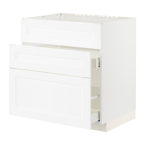 METOD/MAXIMERA base cab f sink+3 fronts/2 drawers