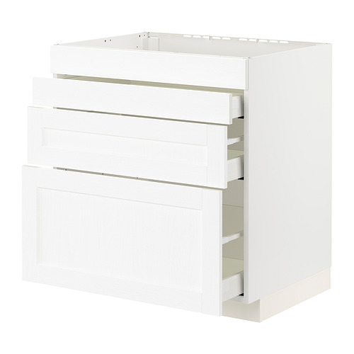 METOD/MAXIMERA base cab f hob/4 fronts/3 drawers