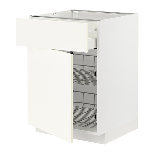 METOD/MAXIMERA base cab w wire basket/drawer/door