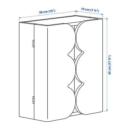 OMMJÄNGE cabinet w 2 doors and 1 shelf