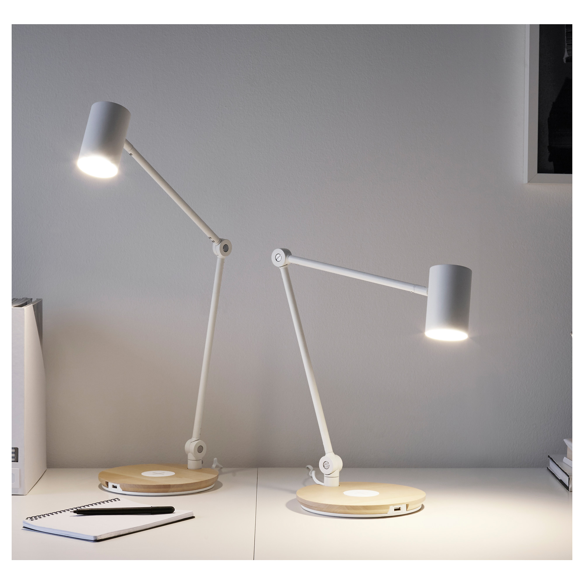 ikea table lamp with wireless charging