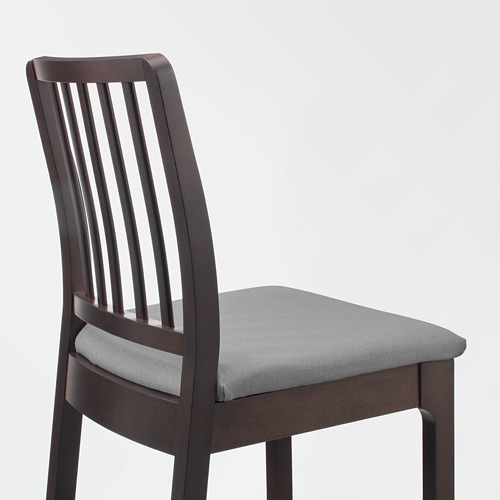 EKEDALEN bar stool with backrest