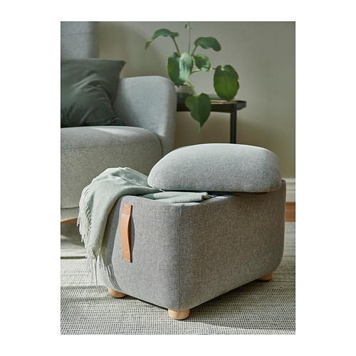 OSKARSHAMN footstool with storage