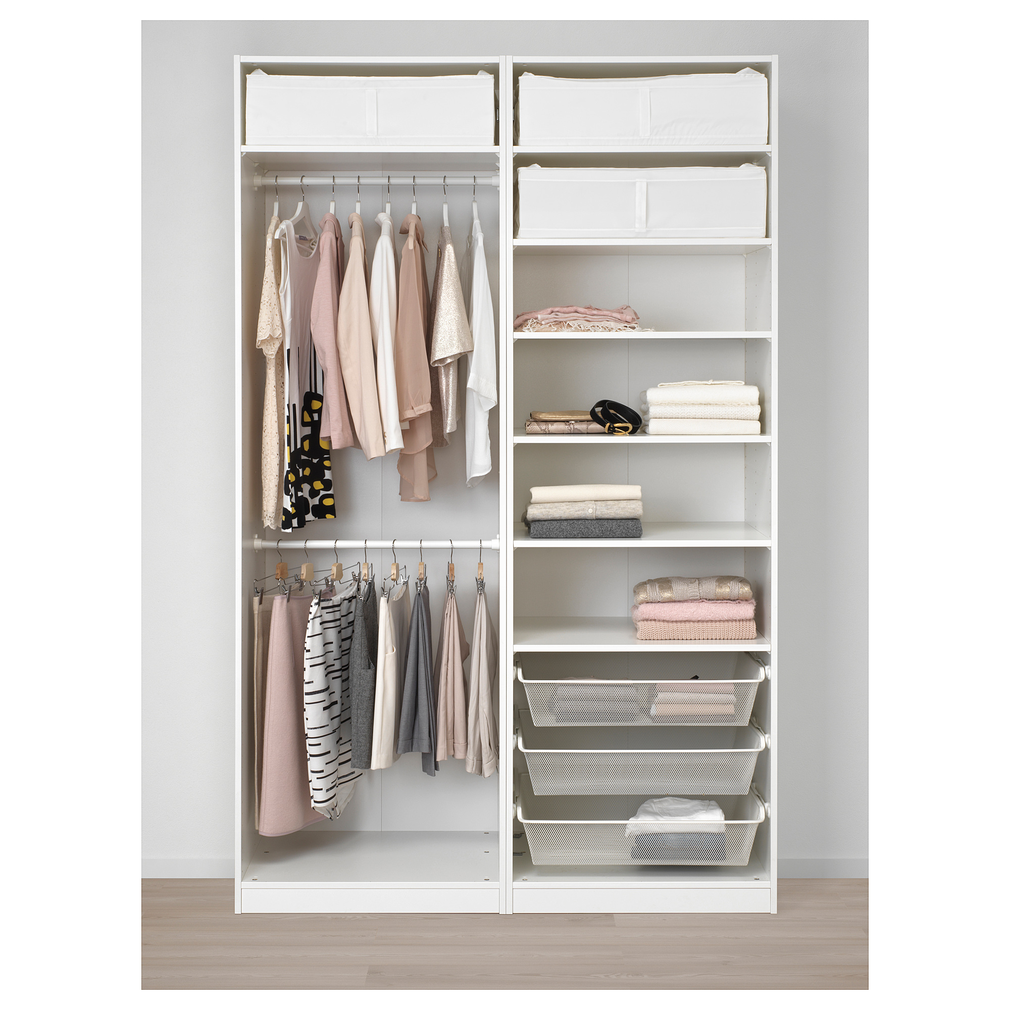 PAX wardrobe, white Hokksund/highgloss blackblue IKEA Hong Kong