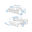 GRÖNLID 3-seat sofa-bed