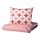 GRACIÖS - 被套枕袋套裝, 方塊圖案/粉紅色 | IKEA 香港及澳門 - PE756592_S1