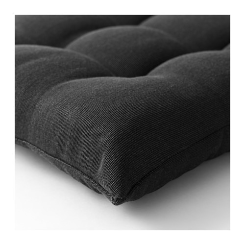 HÅLLÖ chair cushion, outdoor, black IKEA Hong Kong