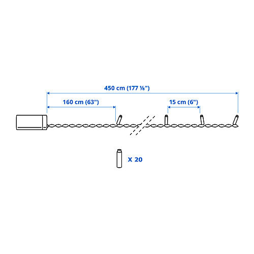 GETKÅL LED lighting chain