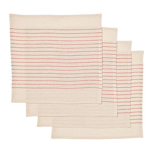 FANTASTISK Paper napkin, red, 9 ½x9 ½ - IKEA