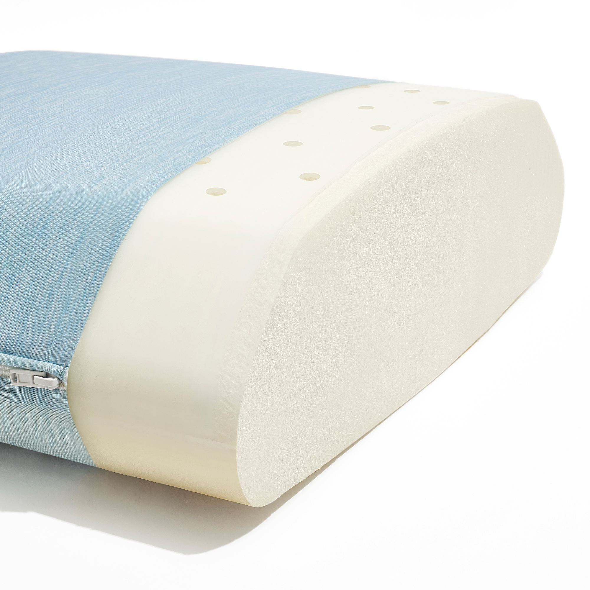 ergonomic pillow, side/back sleeper, light blue | IKEA Kong Macau