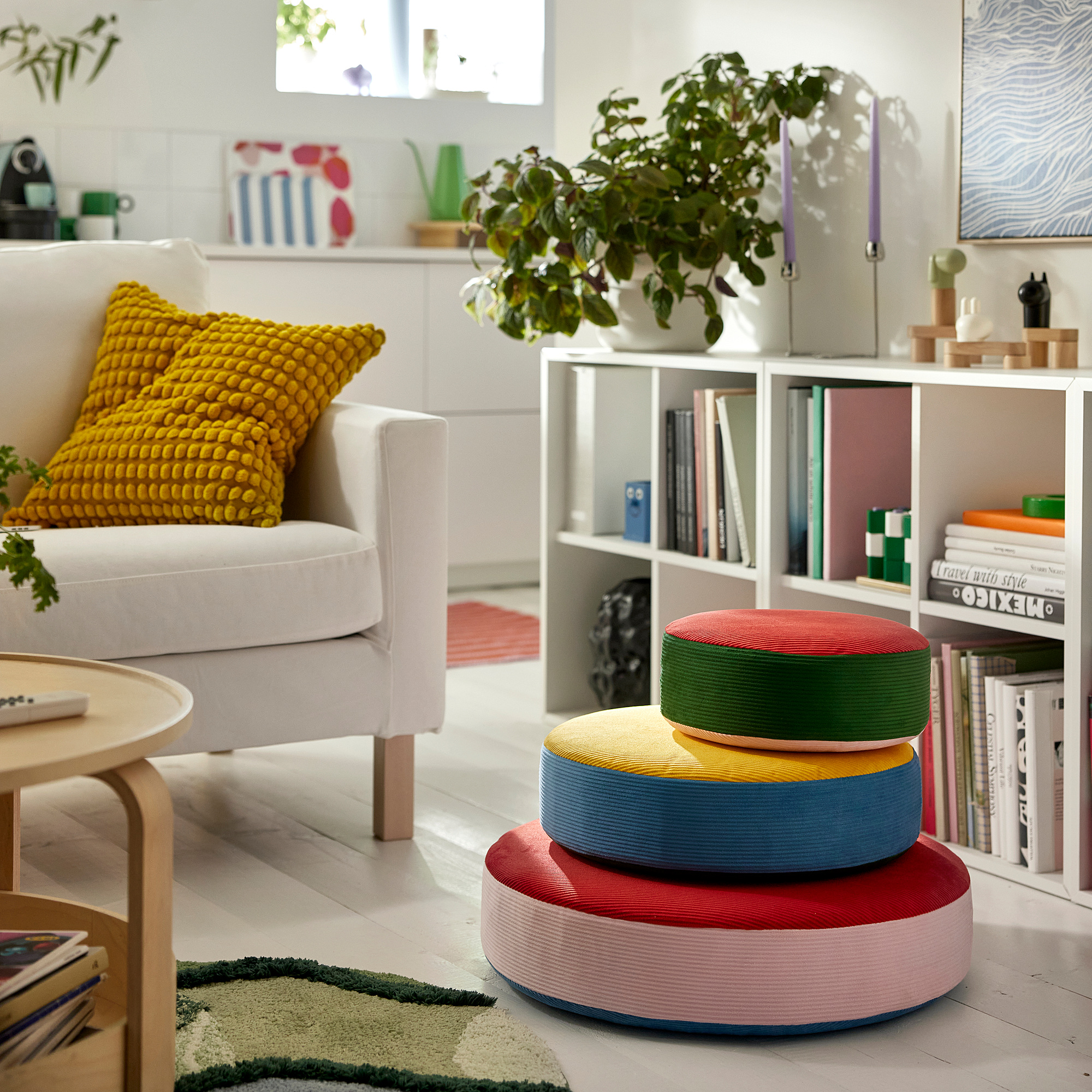 GREJSIMOJS floor cushion, set of 3