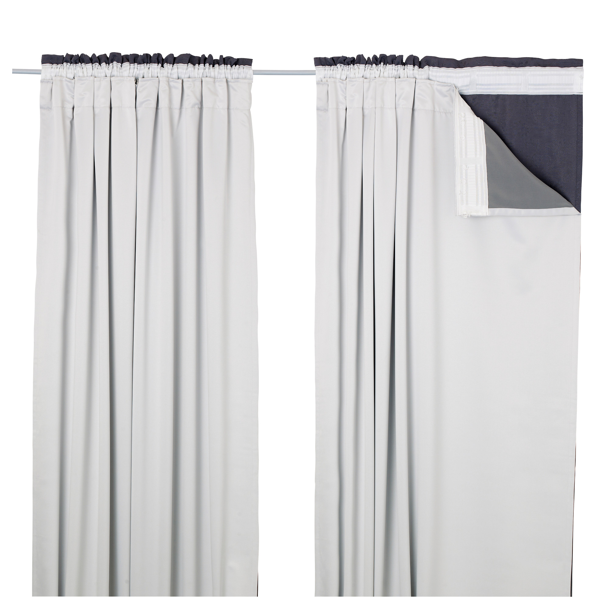 GlansnÄva Curtain Liners 1 Pair Light Grey Ikea Hong Kong GlansnÄva Curtain Liners 1 Pair Light Grey Ikea Hong Kong