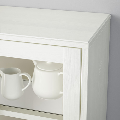 HAVSTA glass-door cabinet with plinth