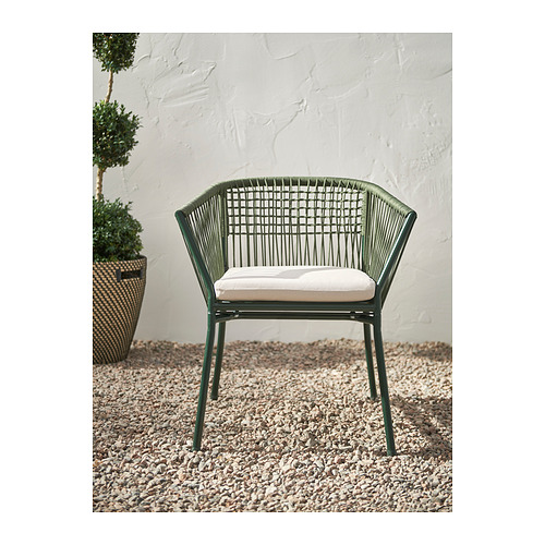 SEGERÖN chair with armrests, outdoor