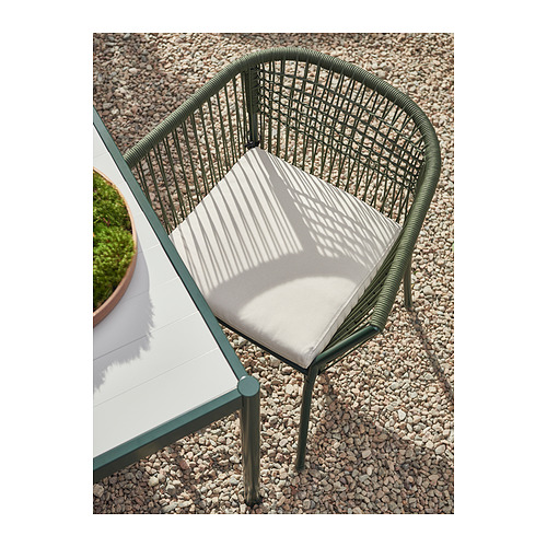 SEGERÖN chair with armrests, outdoor