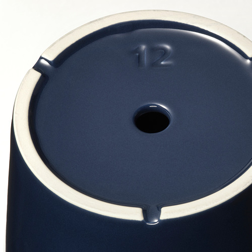 KLOTLÖNN plant pot with saucer