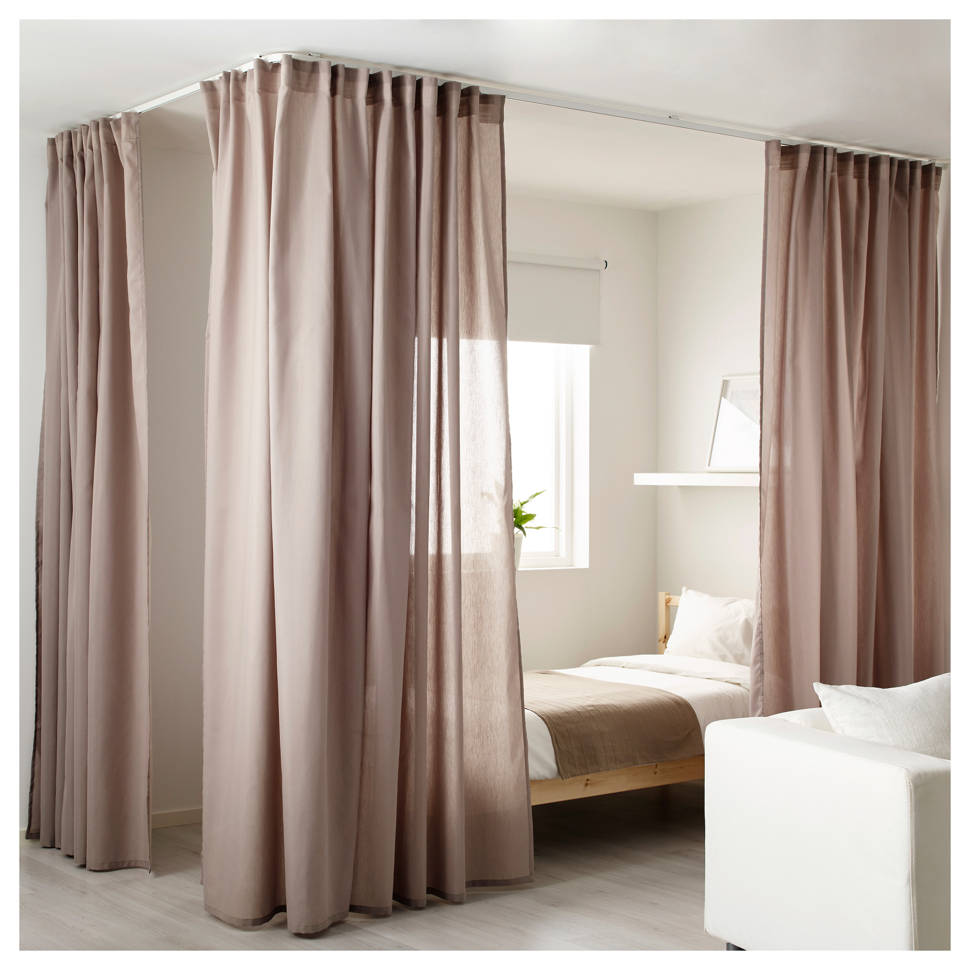 Vidga Room Divider For Corner White Ikea Hong Kong