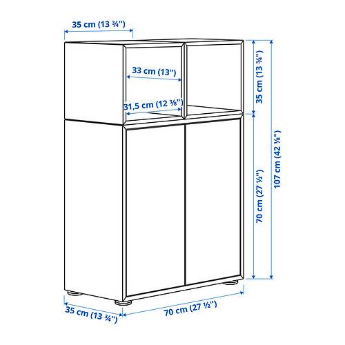 EKET cabinet combination with feet