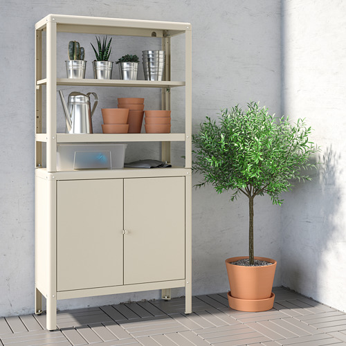 KOLBJÖRN shelving unit with cabinet