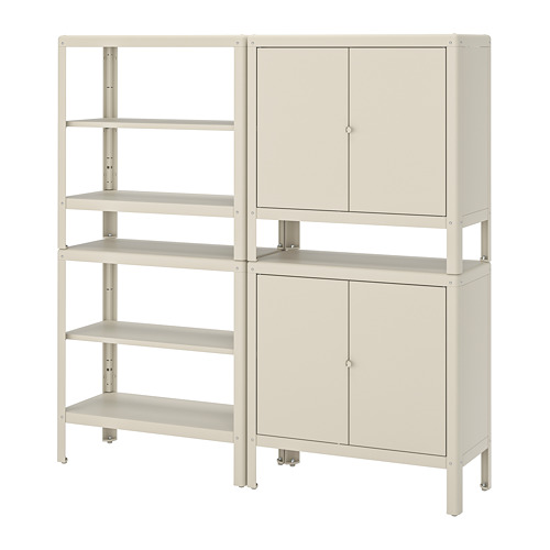 KOLBJÖRN shelving unit with 2 cabinets