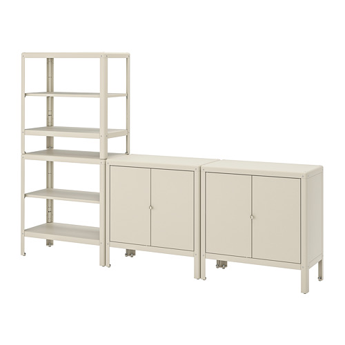 KOLBJÖRN shelving unit with 2 cabinets