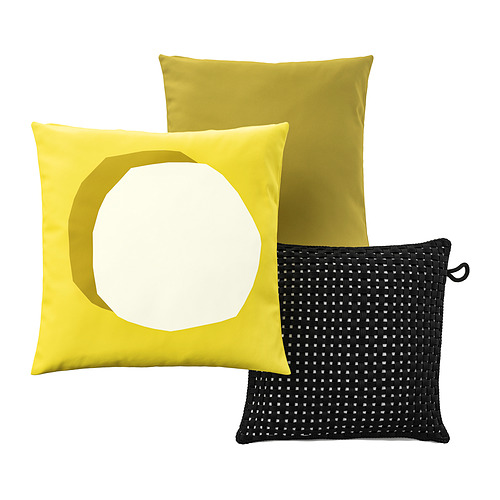 HJÄRTERÖ/GULLBERGSÖ cushion, set of 3