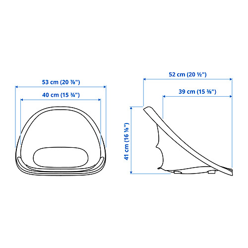 ELDBERGET seat shell