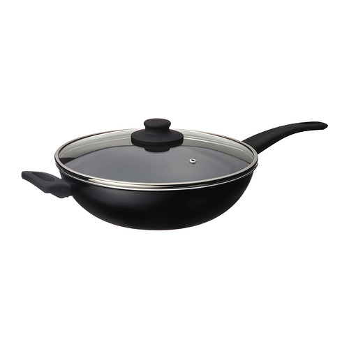 HEMLAGAD wok with lid