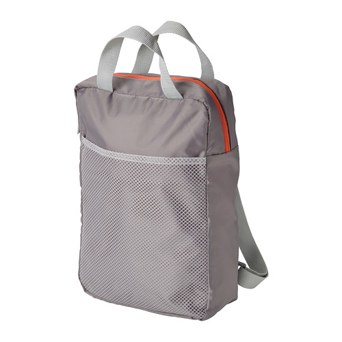 PIVRING - backpack, light grey, 24x8x34 cm/9 l | IKEA Hong Kong and Macau - PE812945_S4