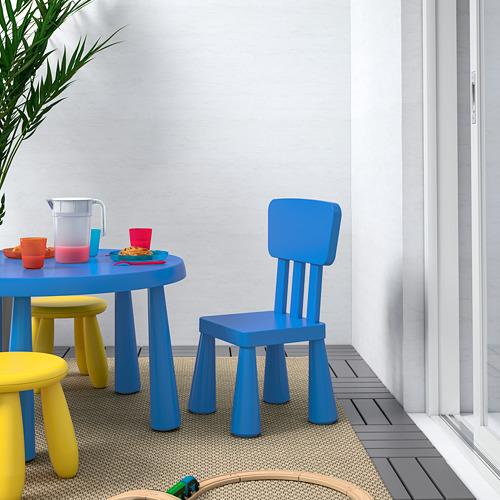 MAMMUT children s chair in outdoor blue IKEA Hong Kong and Macau