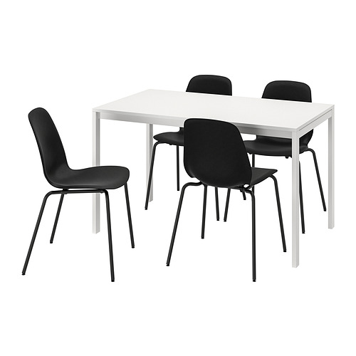 MELLTORP/LIDÅS table and 4 chairs