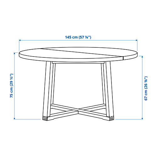 MÖRBYLÅNGA/GRÖNSTA table and 4 chairs with armrests