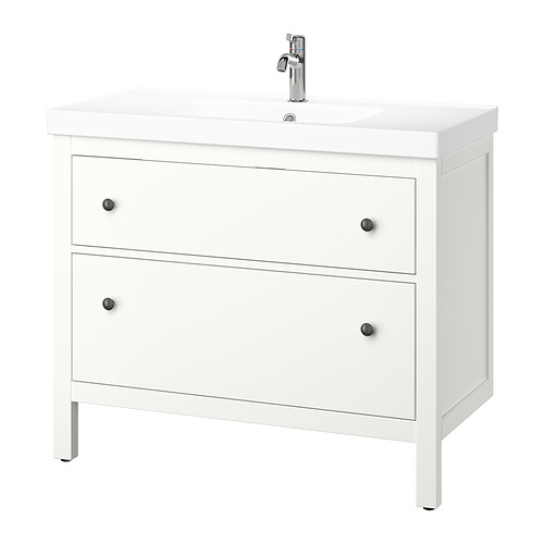 ORRSJÖN/HEMNES 洗手盆櫃連抽屜/洗手盆/水龍頭