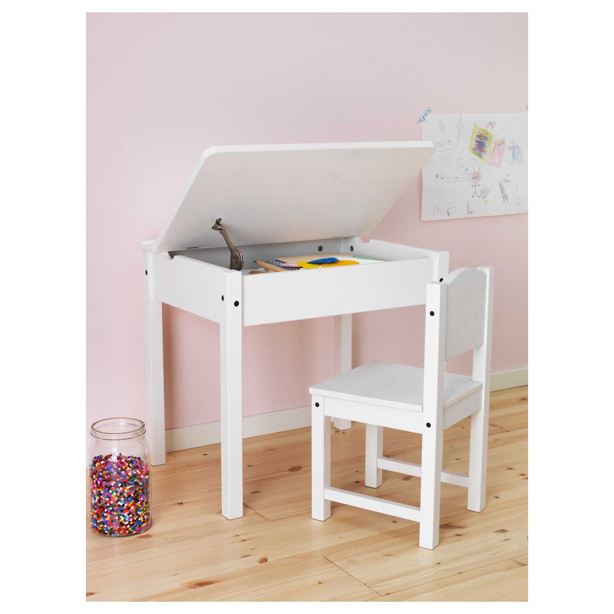 ikea kids desk white