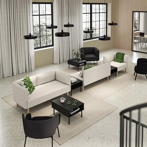 LILLEHEM 5-seat modular sofa with side table