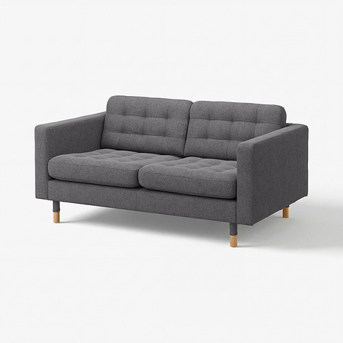LANDSKRONA - 2-seat sofa, Gunnared dark grey/wood | IKEA Hong Kong and Macau - E1032849_S4