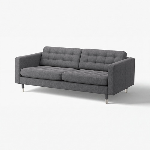 LANDSKRONA - 3-seat sofa, Gunnared dark grey/metal | IKEA Hong Kong and Macau - E1032845_S4