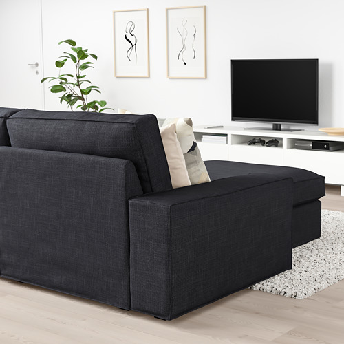 KIVIK 3-seat sofa with chaise longue