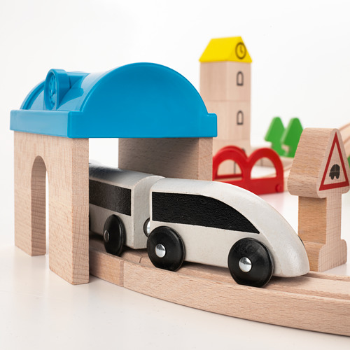 LILLABO 45-piece train set with rail