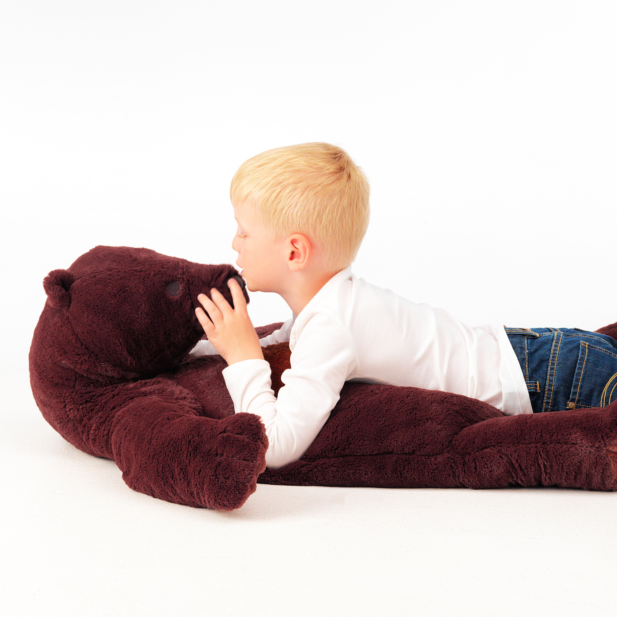 DJUNGELSKOG - soft toy, brown bear 