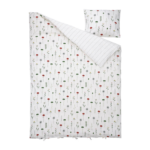 NATTSLÄNDA duvet cover and pillowcase