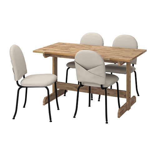 EBBALYCKE/NACKANÄS table and 4 chairs