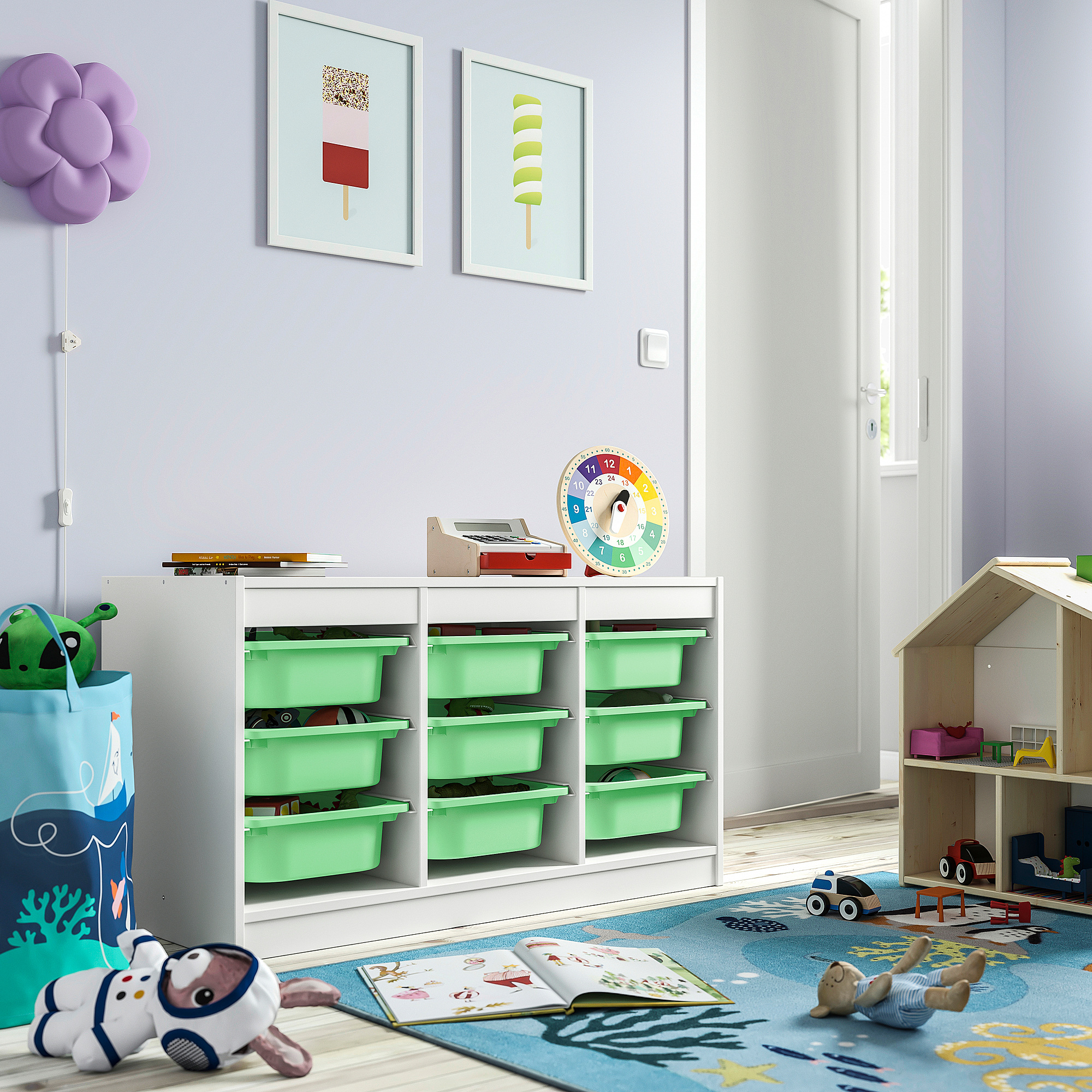 TROFAST storage combination with boxes