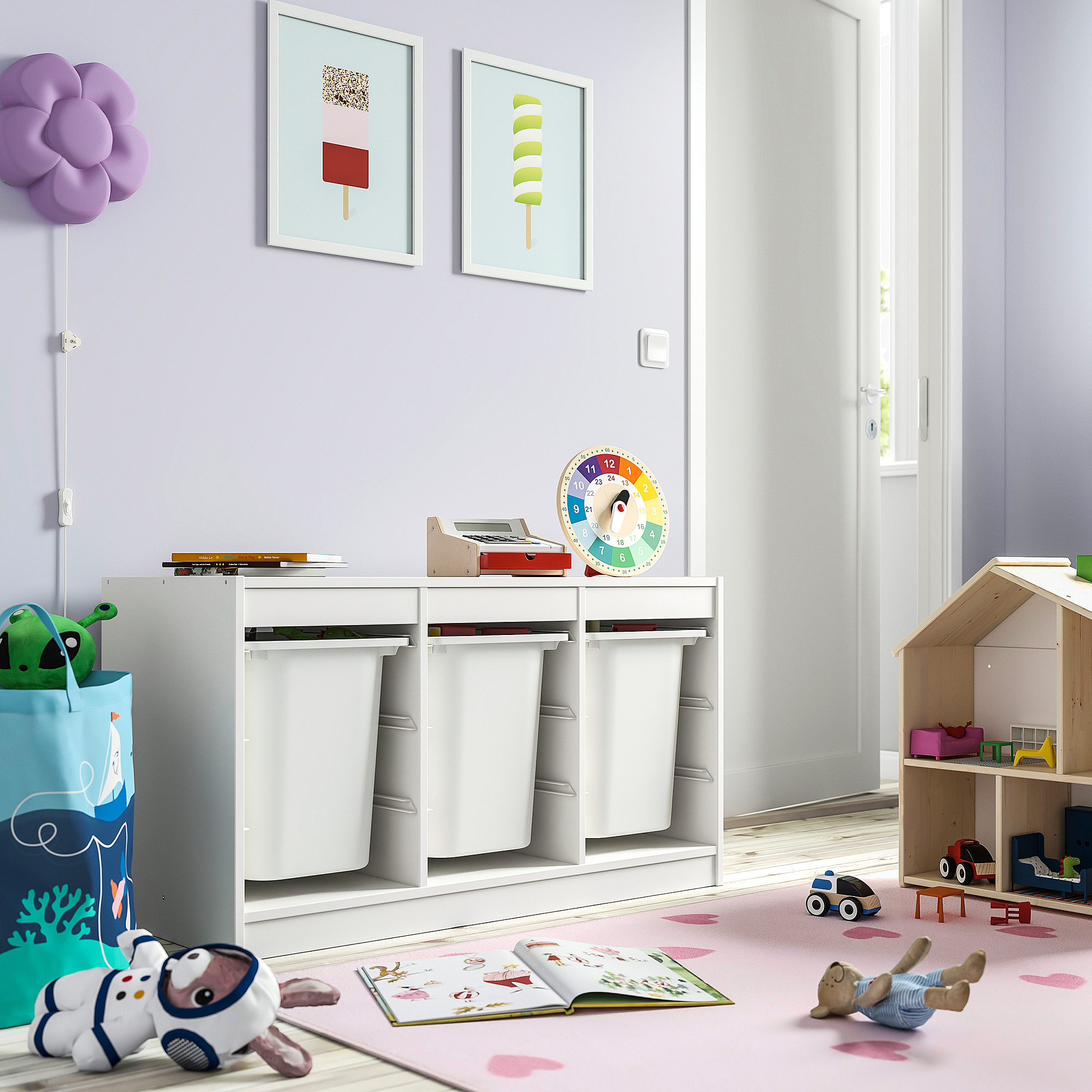 TROFAST storage combination with boxes