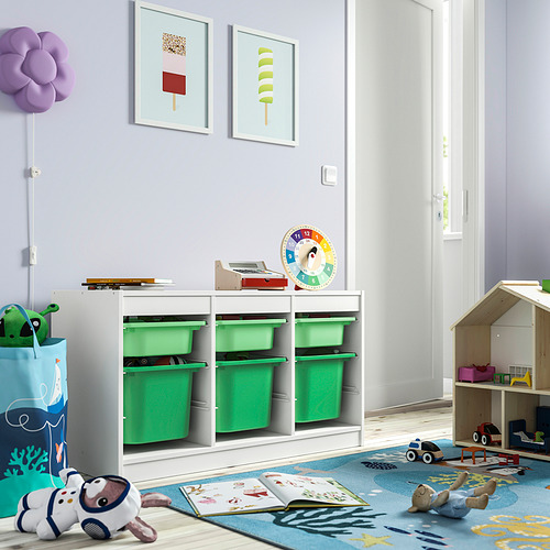 TROFAST storage combination with boxes