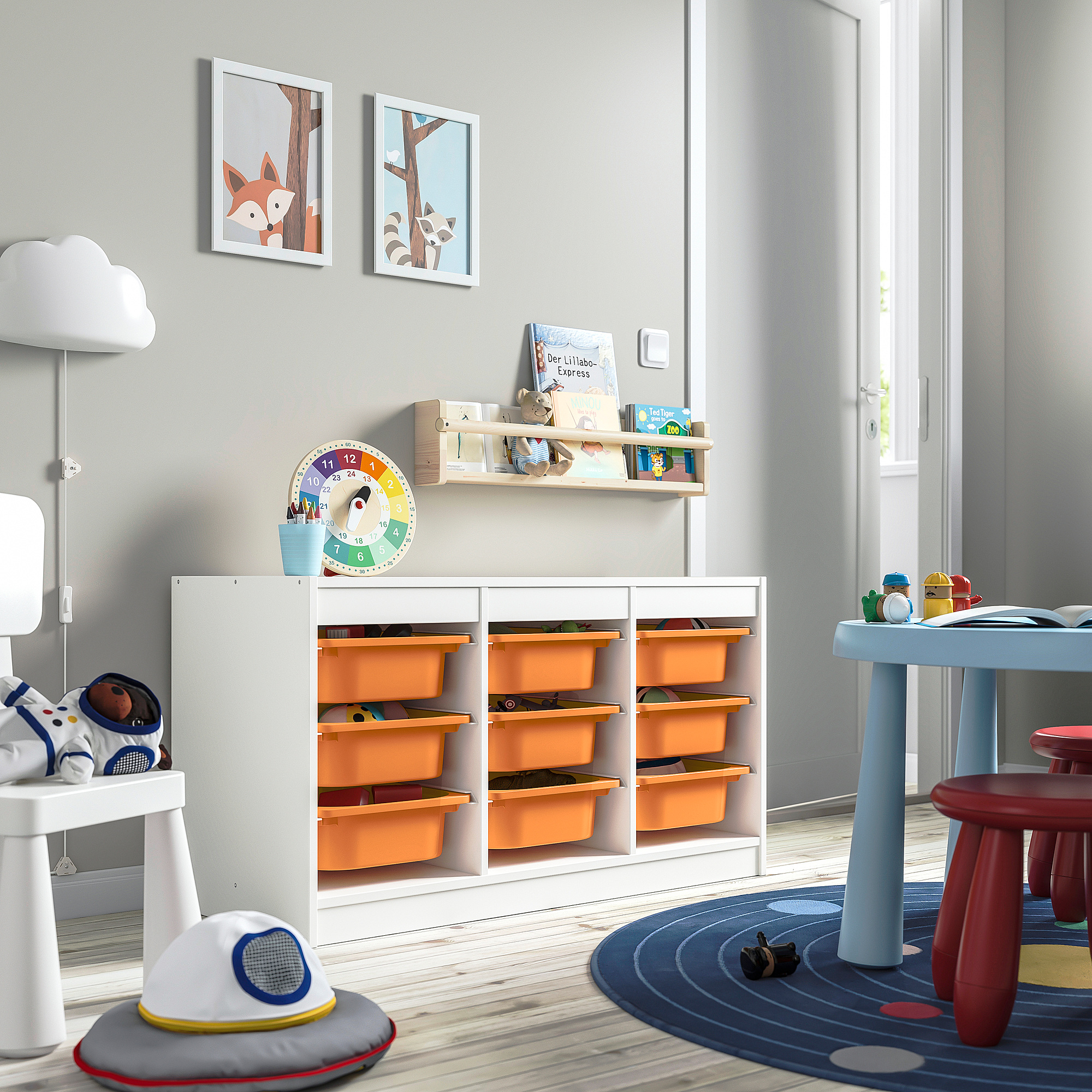 TROFAST storage combination with boxes