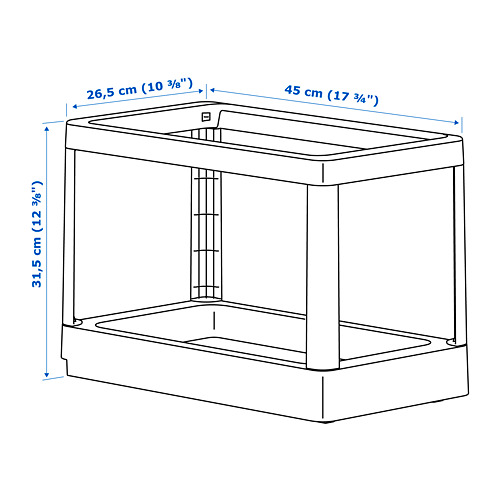 HÅLLBAR pull-out frame for waste sorting