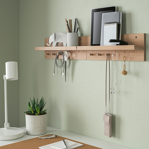 HÄSTVISKARE wall organiser w hooks