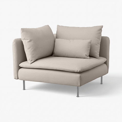 SÖDERHAMN - cover for corner section, Fridtuna light beige | IKEA Hong Kong and Macau - E1033151_S4