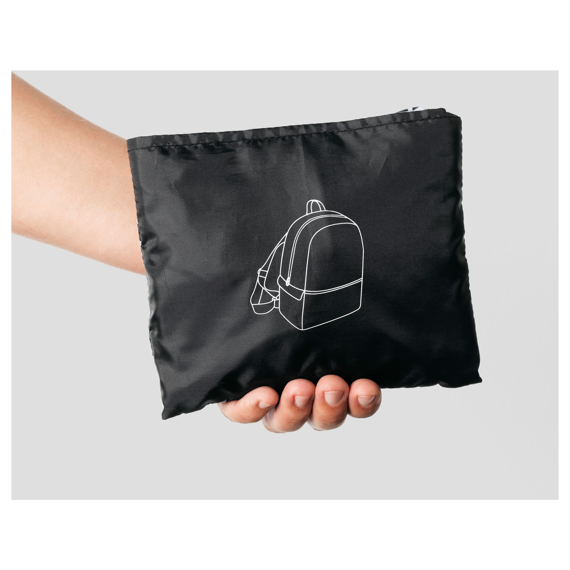 KNALLA backpack, black/white IKEA Hong Kong